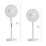 2 Ventilatori da Terra Comfort Bianco da 16"
