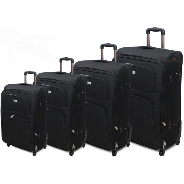 Set 4 Trolley ESPANDIBILE IN POLIESTERE Con 4 RUOTE