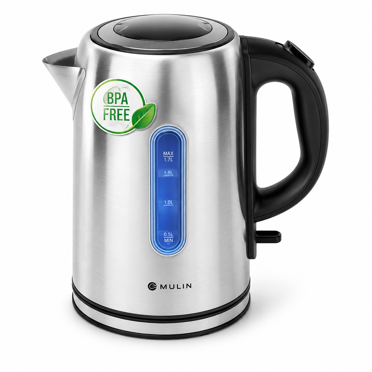 MULIN Bollitore Elettrico in Acciaio Inox, 1.7L