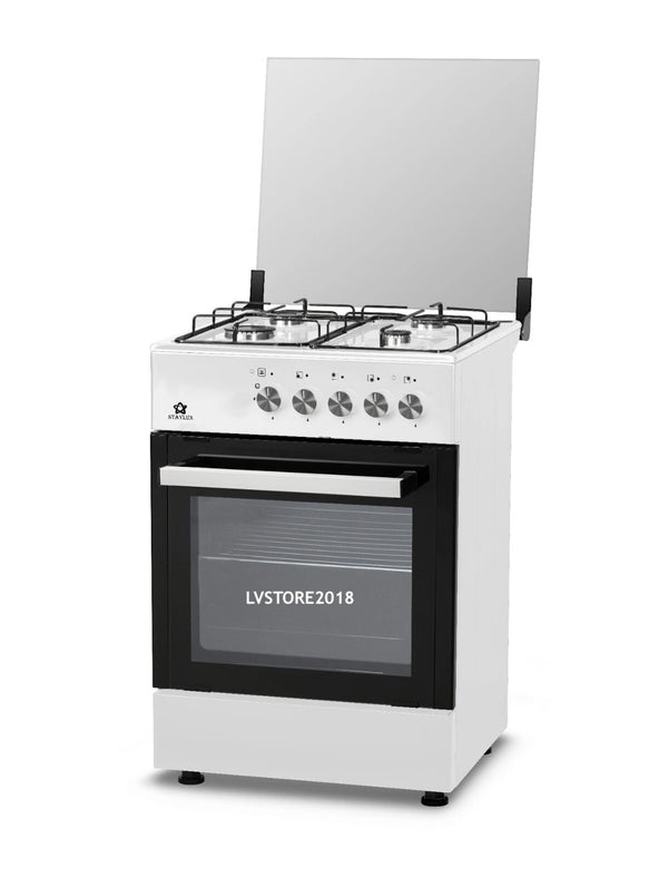 CUCINA A GAS 4 FUOCHI E FORNO A GAS BIANCO LF66GG-40F STAYLUX CIRCA 60CM X 60CM